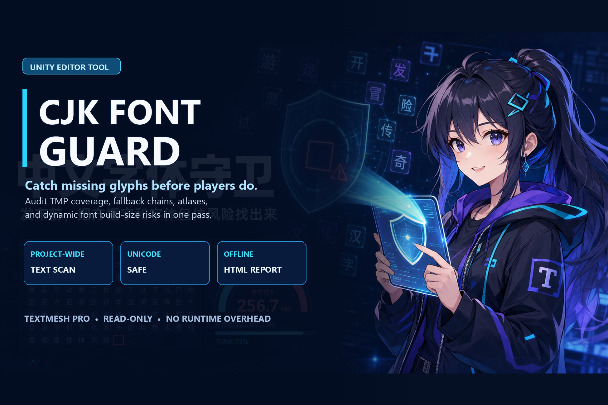CJK Font Guard TextMesh Pro 字形覆盖检查报告